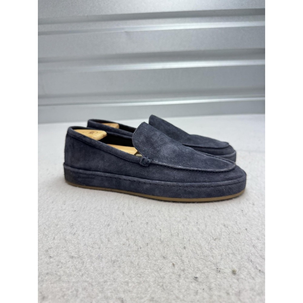Allen Edmonds Brody Shoes Mens Size 11 Blue‎ Suede Slip On Loafers Rubber Sole